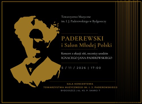 Listopad z Paderewskim. Cztery koncerty przy ul. Skargi w Bydgoszczy
