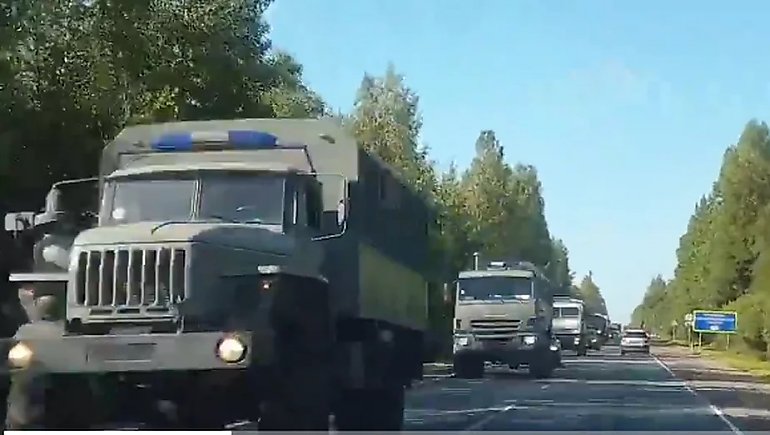 PILNE! Rosyjskie ciężarówki zbliżają się do Białorusi
