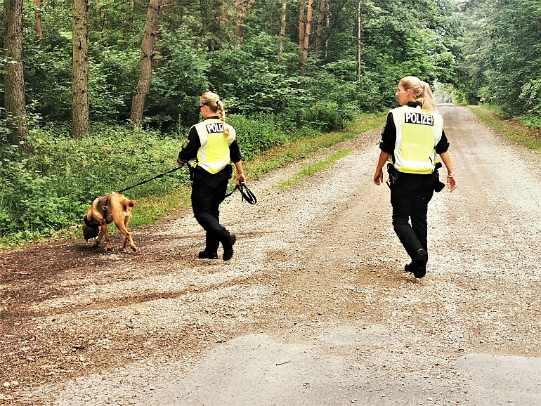 Policjanci z Niemiec razem z psami saksońskimi wspomagają poszukiwania podejrzewanego o trzykrotne zabójstwo