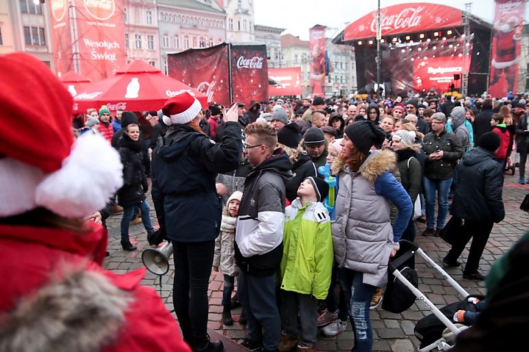 Tysiące bydgoszczan na świątecznej imprezie Coca-Coli [ZDJĘCIA]