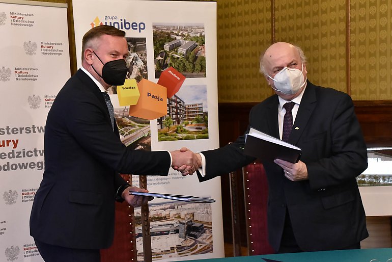 Zaczyna się budowa kampusu Akademii Muzycznej! Minister Gliński uczestniczył w uroczystości podpisania umowy 