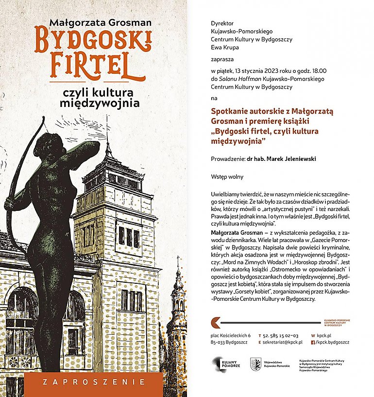 13 stycznia w KPCK: Premiera najnowszej książki Małgorzaty Grossman