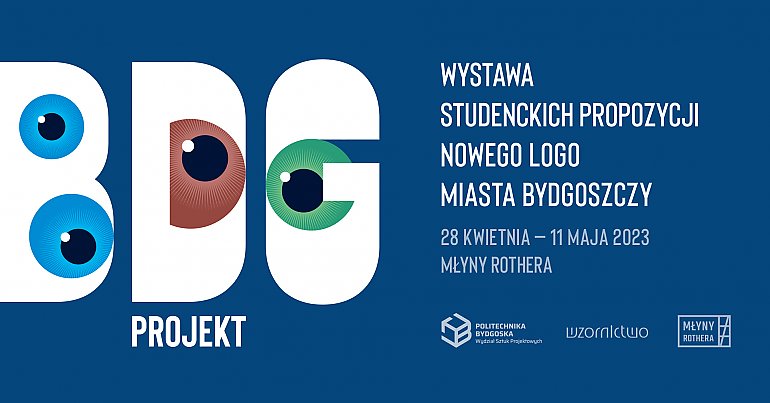 9 projektów logo autorstwa 9 studentów jak 9 liter w słowie BYDGOSZCZ