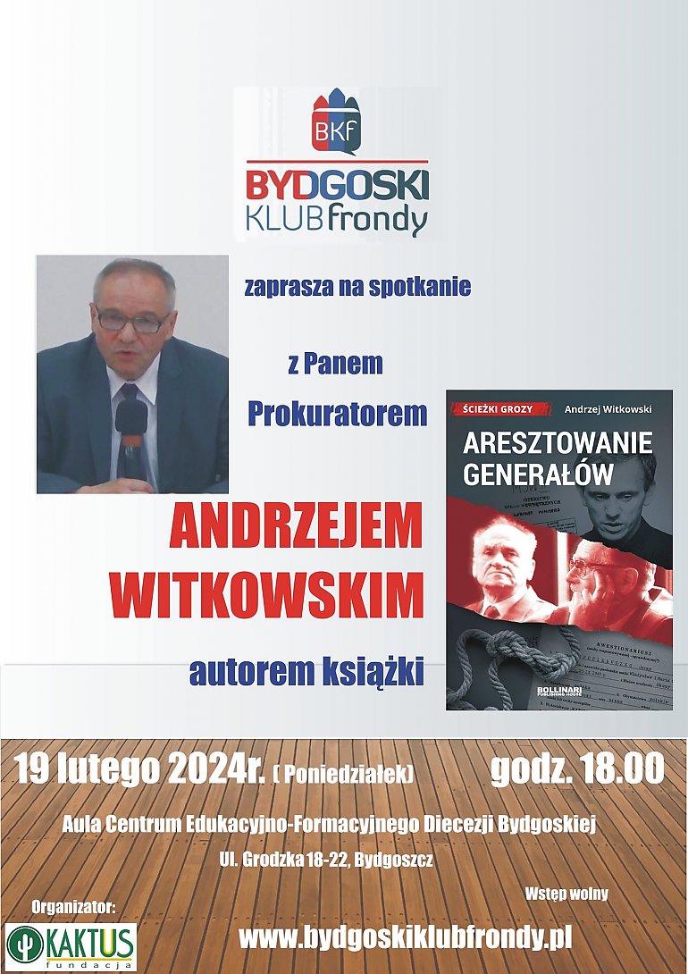 Spotkanie z Andrzejem Witkowskim [ZAPROSZENIE]