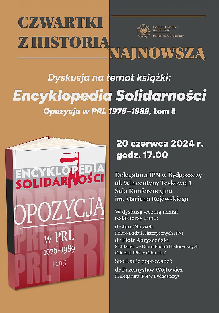 Dyskusja wokół piątego tomu „Encyklopedii Solidarności” [CZWARTKI Z HISTORIĄ NAJNOWSZĄ]
