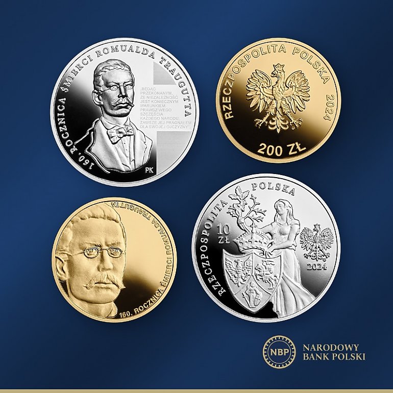 160. rocznica śmierci Romualda Traugutta - nowe monety od Narodowego Banku Polskiego