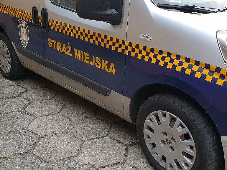 Strażnicy złapali chuliganów, którzy zniszczyli auto