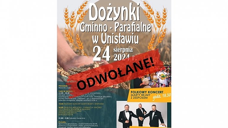 Afrykański pomór świń (ASF) – dożynki odwołane