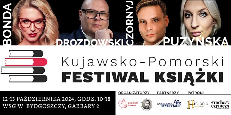 Kujawsko-Pomorski Festiwal Książki zbliża się wielkimi krokami. Odbędzie się na WSG [ZAPOWIEDŹ]