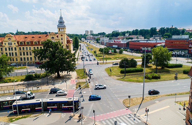 Rusza remont na rondzie Grunwaldzkim. Tramwaje i autobusy pojadą inaczej 