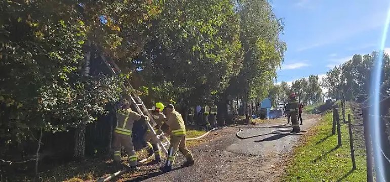 Stodoła paliła się w Więcborku 