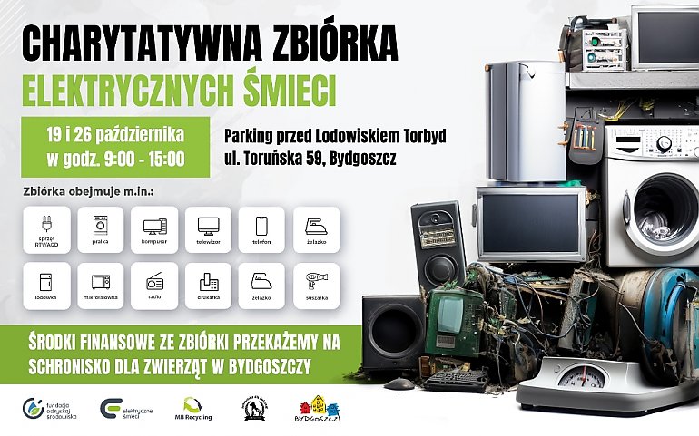 I ty możesz pomóc - zbiórka elektrośmieci na rzecz schroniska dla zwierząt