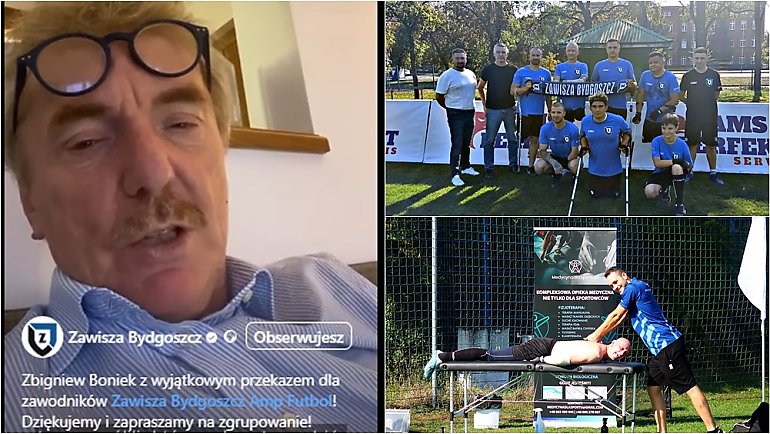 Zbigniew Boniek nagrał przesłanie dla Zawiszy Bydgoszcz: Wspaniała inicjatywa