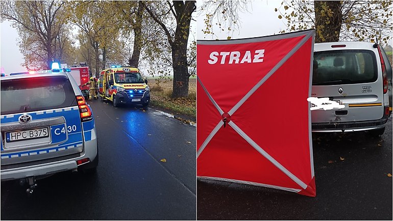 Tragedia pod Kruszwicą. W wypadku samochodowym zginęły dwie osoby