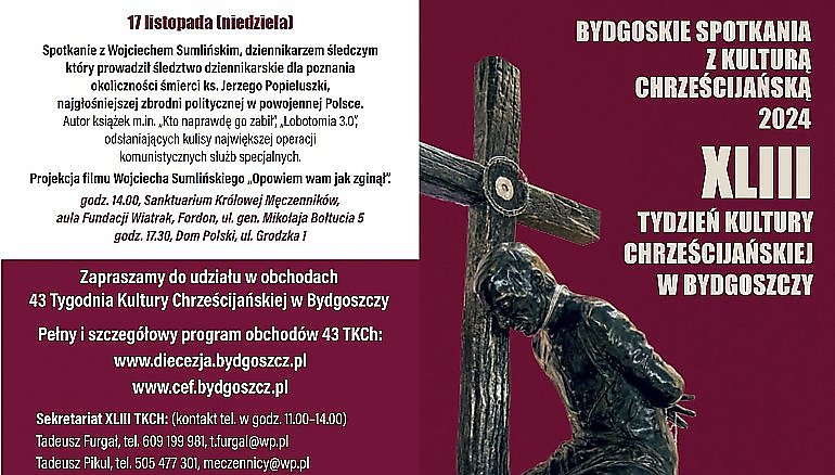 Sumliński kończy Tydzień Kultury Chrześcijańskiej w Bydgoszczy