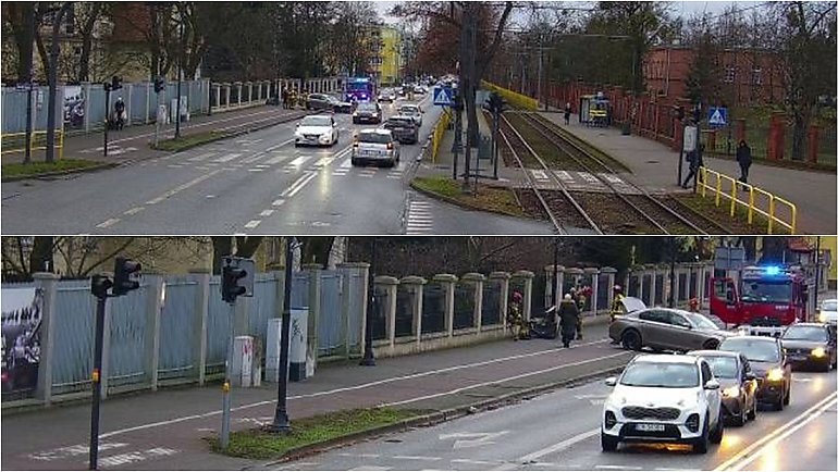 Auto uderzyło w ogrodzenie Inspektoratu Wsparcia Sił Zbrojnych [Z OSTATNIEJ CHWILI]