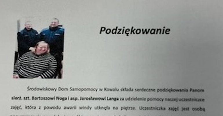 Policjanci z Kowala: empatia w mundurze