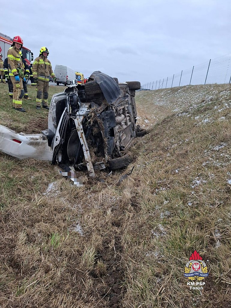 Wypadek na autostradzie