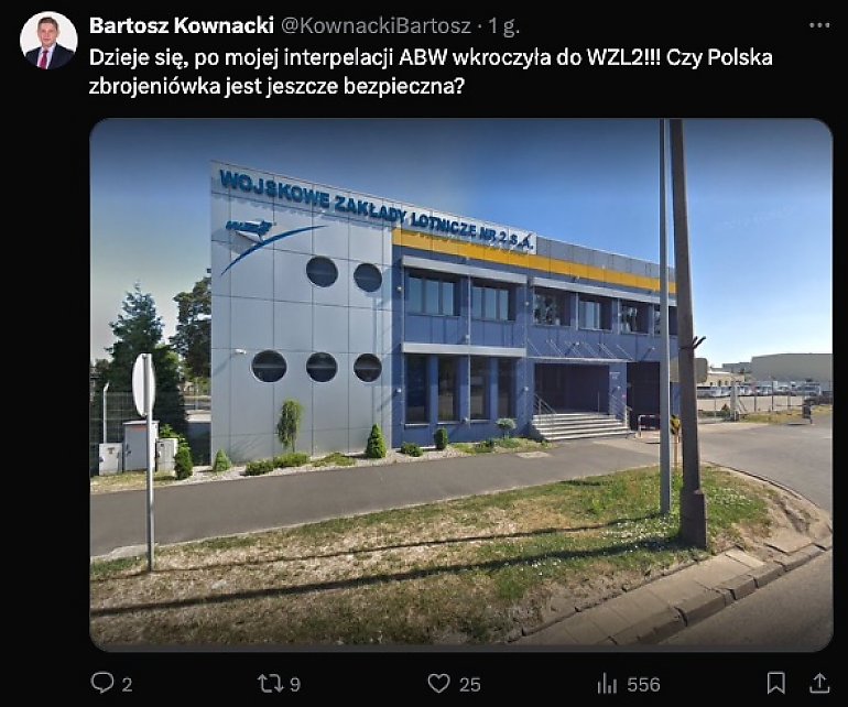 Kownacki twittuje, WZL dementuje. Wkroczyła ABW do bydgoskich zakładów, czy nie wkroczyła? 
