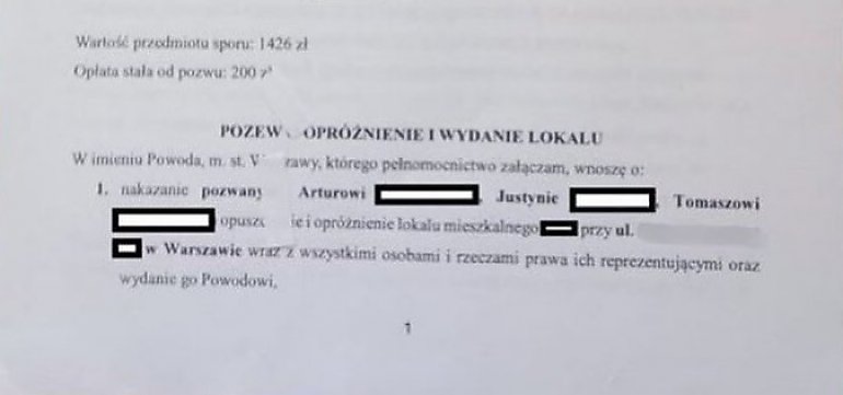 Schreiber apeluje o wiral w sprawie eksmisji 6-latka. „Możemy uratować kilka rodzin”