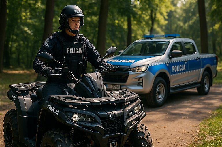 Z ulicy na quada! Policja szuka śmiałków do służby – bez munduru, bez doświadczenia