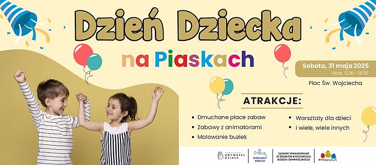 Bajkowa eksplozja radości na Piaskach! Tak Bydgoszcz świętuje Dzień Dziecka!