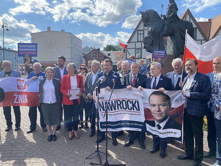Karol Nawrocki kandydatem „normalności”. Konferencja poparcia w Bydgoszczy