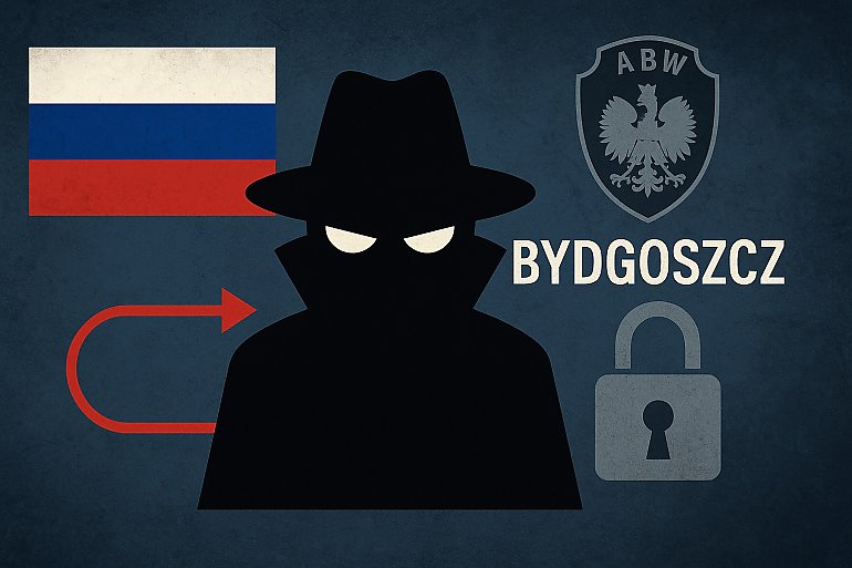 Tajna gra Rosji w Bydgoszczy? 28‑latek zatrzymany przez ABW za szpiegostwo!