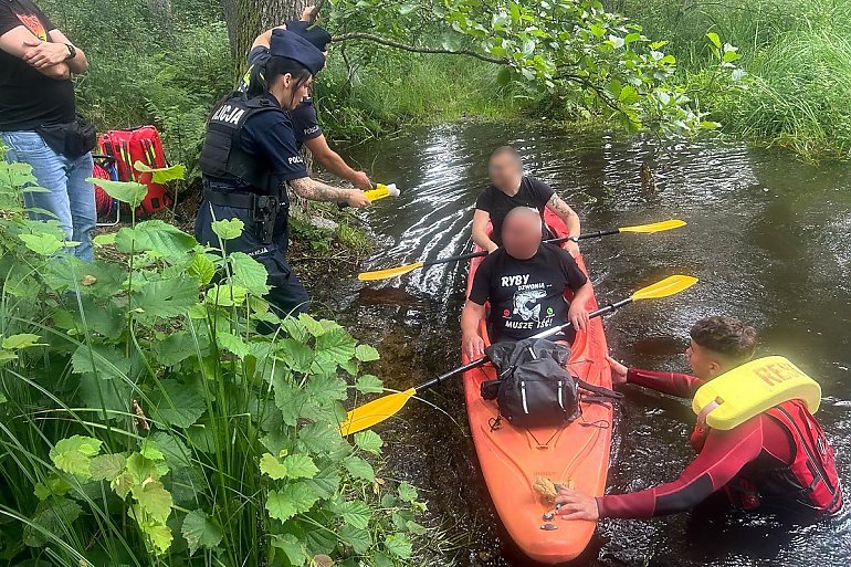 Kajak i promile? Nie tym razem! Policja kontrolowała spływających Wdą