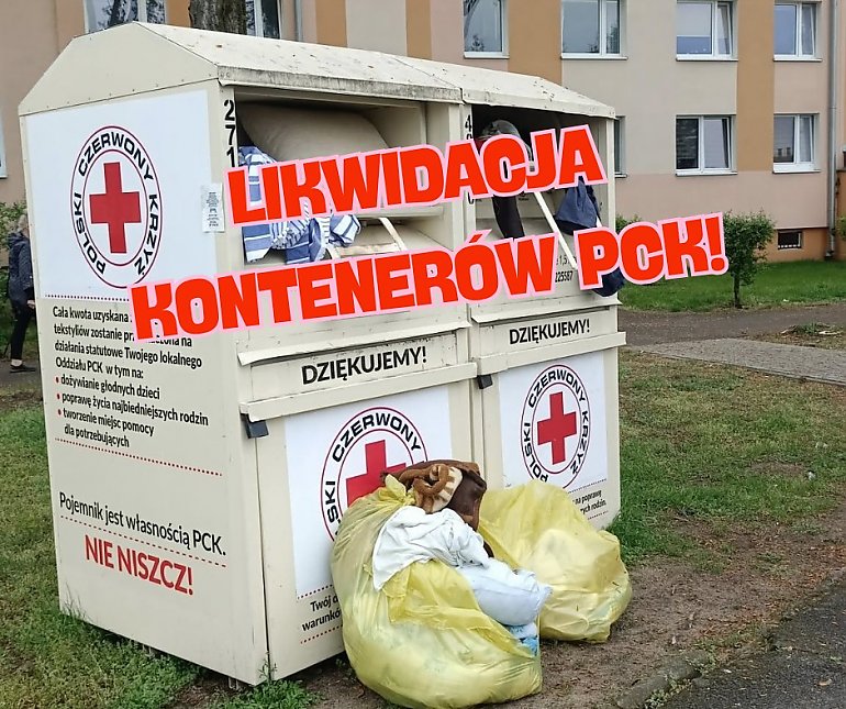 Znikają pojemniki PCK! Co teraz z używaną odzieżą w Bydgoszczy?