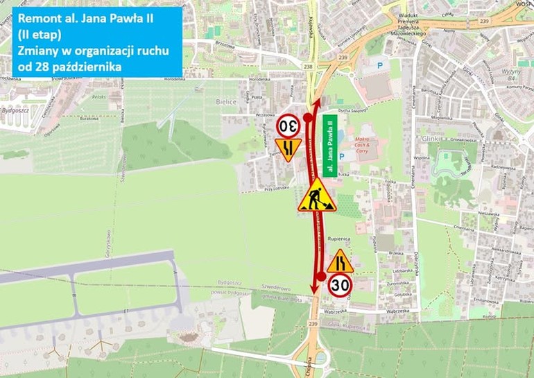 Zmiany na alejach Jana Pawła II: rusza kolejny etap remontu!