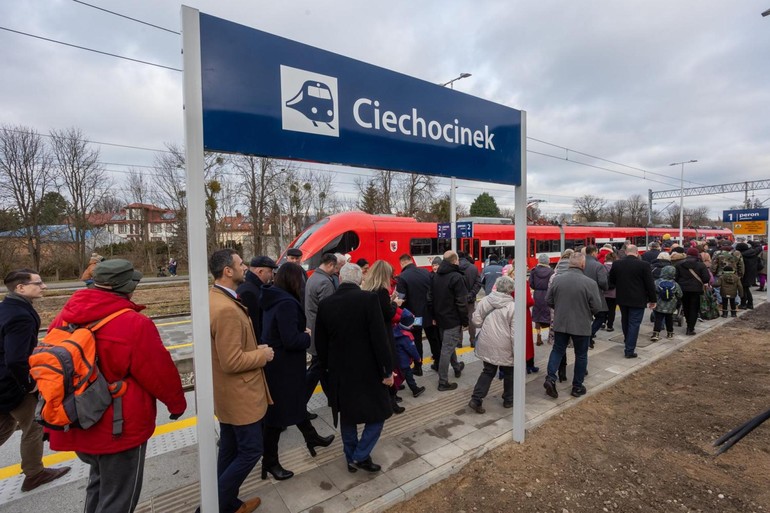 Kolej wraca do Ciechocinka! Entuzjastyczna inauguracja nowego połączenia
