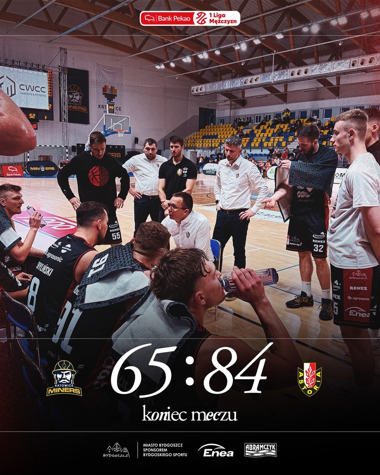 Astoria Bydgoszcz triumfuje nad Miners Katowice! Co za mecz!