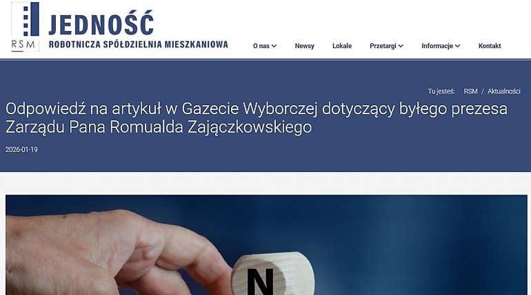 Nowy prezes już jest byłym. Zamieszanie wokół odejścia Romualda Zajączkowskiego, prezesa RSM „Jedność”