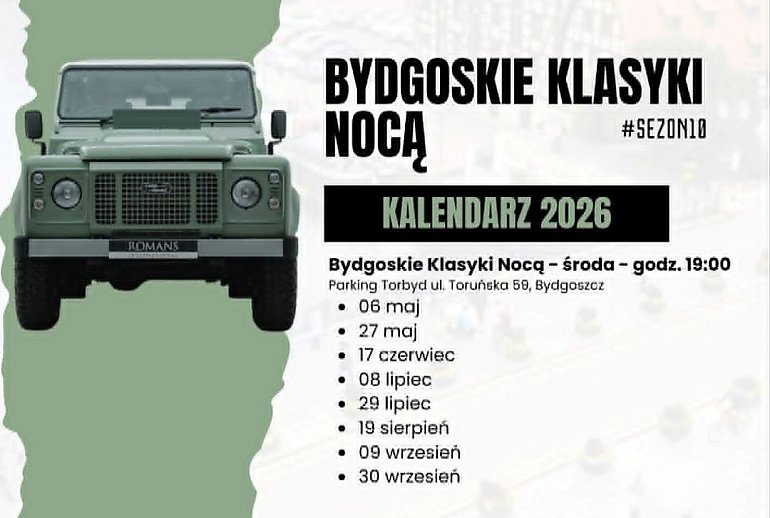 Silniki, sentyment i letnie wieczory. Bydgoskie Klasyki Nocą wracają!