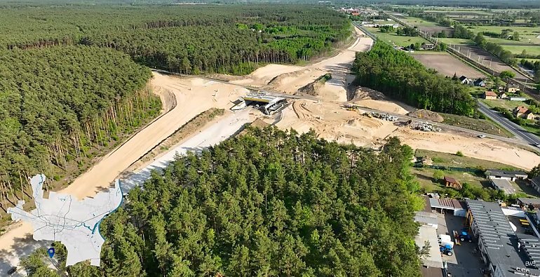 Obwodnica Brzozy w budowie. Zobacz, jak wygląda postęp prac 