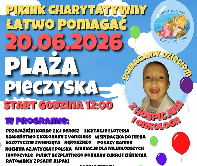 W Pieczyskach „Łatwo Pomagać”! Wkrótce odbędzie się charytatywny piknik. 