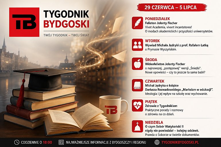 Tydzień w Tygodniku Bydgoskim (29 czerwca – 5 lipca). Uniwersytety, Wyszyński, Śnieżka i edukacja
