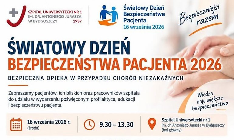 Bezpłatne pomiary i porady w Juraszu. Szpital zaprasza na Światowy Dzień Bezpieczeństwa Pacjenta