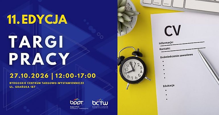 Szukasz pracy? Ponad 25 firm zaprezentuje swoje oferty na targach w Bydgoszczy