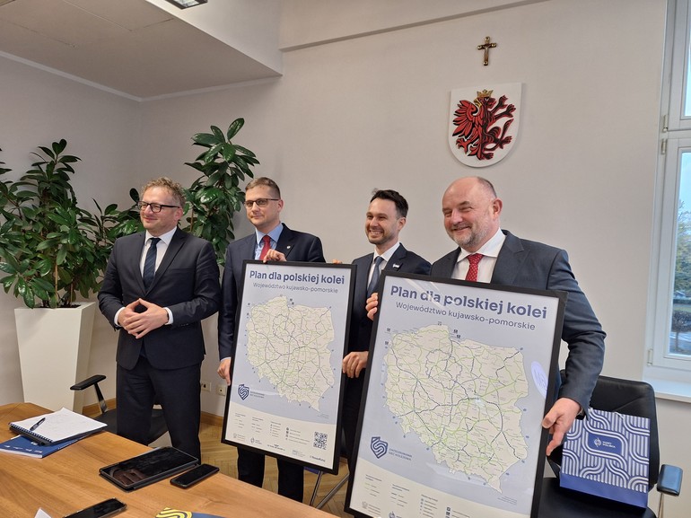 Nowy plan kolejowy dla regionu. Około 330 km linii i szybsza trasa Bydgoszcz–Toruń