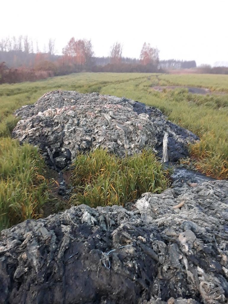 Odpady z oczyszczalni Czajka trafiły na pole w województwie kujawsko-pomorskim